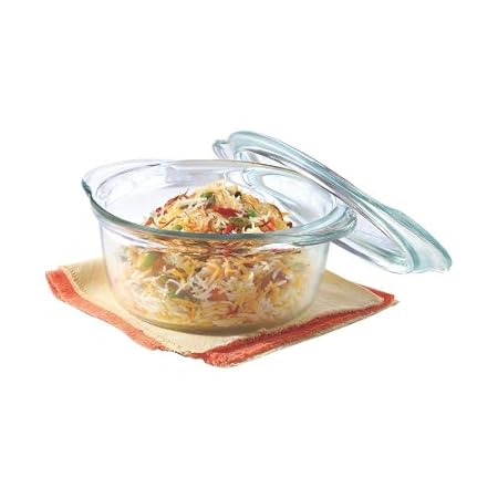 Borosil Deep Round Casserole, 1.75 Litres