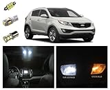2011-2016 Kia Sportage LED Package Kit  Interior + Tag + Reverse (10 pieces)