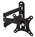 Mount-It! Small TV Monitor Wall Mount Arm | VESA Wall Mount Bracket | Fits 19 20 21 22 23 24 25 26 27 Inch Display Screens | 75 100 VESA and RV Compatible | Tilts and Swivels | Holds up to 40 Pounds