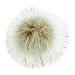 DIY 12pcs Faux Raccoon Fur Pom Pom Ball for Knitting Hat DIY Accessories - Neutral Color