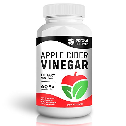 Extra Strength Apple Cider Vinegar Supplement - Natural Detox, Weight Loss, and Metabolism Booster - Potent 1300mg dose of Pure Apple Cider Vinegar - Manufactured in USA - 60 Capsules