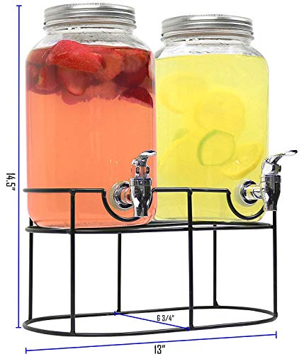 2 Estilo+gallon+Beverage+Dispenser+Doubled