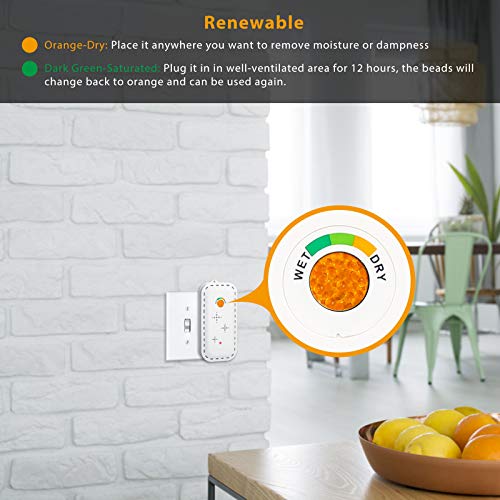 Gun Safe Dehumidifier Renewable Mini Dehumidifiers for Bathroom, Closet