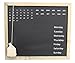Royal Brands Chalkboard Calendar Wood Frame Chalk Board Daily Message Wall Calendar Decorative Rustic Look Family Blackboard Task Planner Home Office or Classroom (Rectangle)