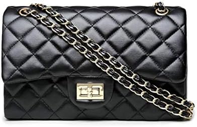 Puedo Women's Quilted Crossbody Bag Lady Side Wallet Purse And Designer Shoulder Bag Handbags Clutch Bag With Chain