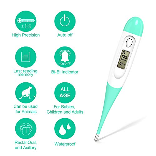 Digital Body Thermometer, Electronic Fever Temperature Thermometer for