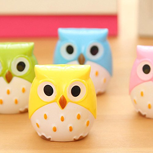 Luweki New Cute Lovely Owl Pattern Pencil Sharpener School Kid Favorite Beautiful