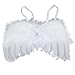 Jastore Photo Prop Outfit Baby Girl Angel Feather Wing Costume with Headband (A)