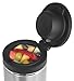 Thermos Stainless Steel Flip Top Food Jar, 10-Ounce, Black