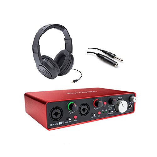 Focusrite scarlett 2i4 usb interface w tascam th-02 hea…