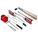 13 Pieces Professional Piano Tuning Kit Tuner Tools Including Tuning Hammer,Tuning Wrench,Tuning Fork, Felt Temperament Strip and Case