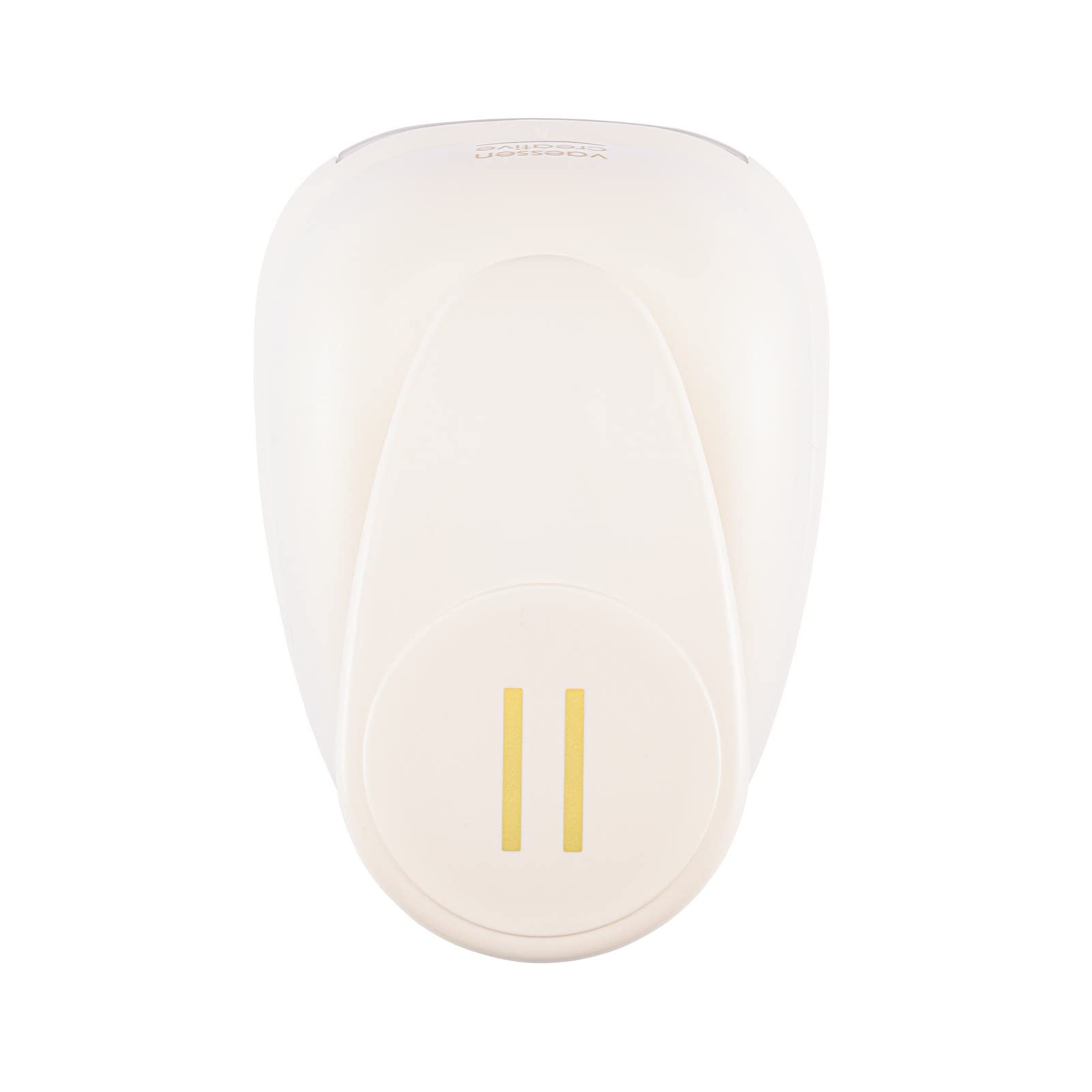 Vaessen Creative Craft Paper Punch - Weave Pattern - Ø 2,5 x 5,1 cm - Circle Cutter for Crafting and Card Making, Weiss