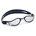 Aqua Sphere Kaiman Exo Small Fit Swimming Goggles with Clear Lens, Blue Muted/White