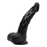 Realistic Dildo-Mixfun 9 Inch Realistic Silicone D-i-l-d-o with Strong Suction Cup - Lifelike G-S-p-o-t Premium D-i-l-d-o for Women-Huge Dildo