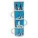 Vandor The Beatles Abbey Road 4 Piece Ceramic Stacking Mug Set (72006)