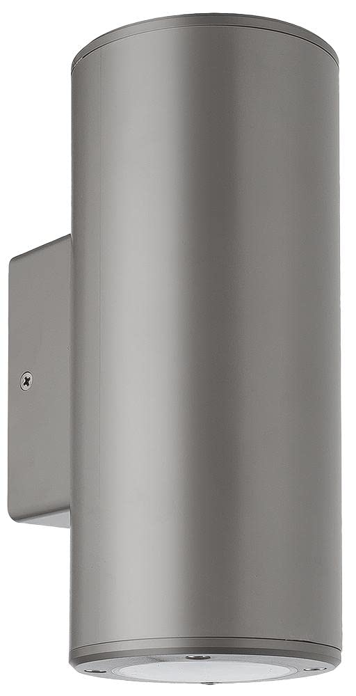 PRO ELEC PEL00833-GRY Outdoor Up and Down Round Wall Light, IP44, Grey