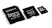 Kingston 16 GB Class 4 MicroSD Flash Card with 2 Adapters (Mini and SD) SDC4/16GB-2ADP