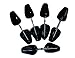 5 Pairs Adjustable Keep Shape Shoe Trees with Tension Spirng Coil for Men Black
