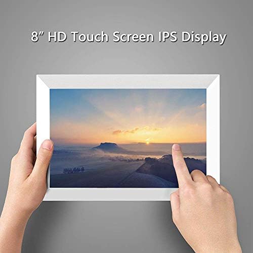 年間ランキング6年連続受賞 デジタル額縁 デジタルフォトフレーム8インチ電子フォトアルバムフォトフレーム 解像度1280x800 携帯電話アプリを介してリモートでビデオを送信でき Usbおよびsdカードをサポート 高品質激安大特価