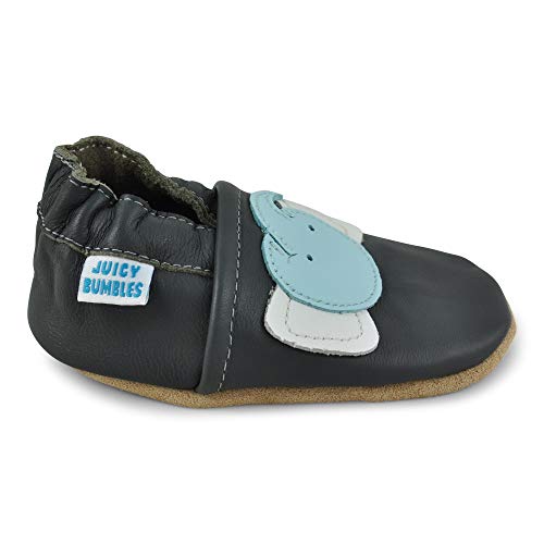 image for Juicy Bumbles Beautiful Soft Leather Baby Shoes - Crib Shoes with Sued