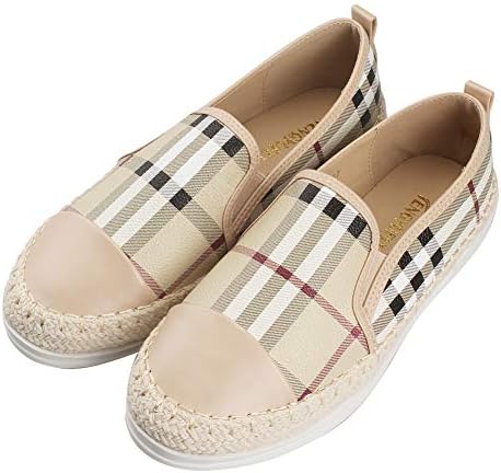 Tengyu Leather Slip On Flat for Womens Fashion Sneakers Espadrilles Loafers Comfort Driving Holiday Shoes