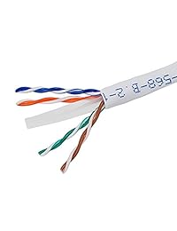 Monoprice 108092 cable de red Ethernet Cat6 grueso de cobre de 1000 pies, gris, Azul