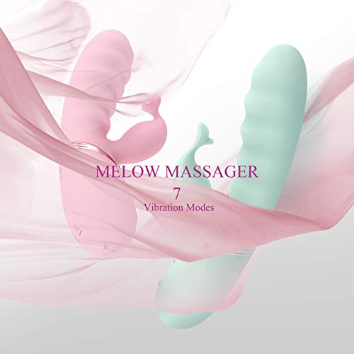 G Spot Rabbit Vibrator - Vagina Clitoris Stimulation Dildo Massager - Adult Sex Vibrating Massage Toy for Women and Couple - Pink