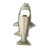 Rainbow Stainless Steel Trout Fish Bottle Opener Fridge Magnet Cool Shiny