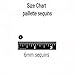 6mm CUP SEQUINS Facet PAILLETTES ~ Clear Crystal Luster ~ Made in USA Loose for embroidery, applique, arts, crafts, bridal wear and embellishment