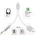 ONLIK AC170215 2-in-1 Lightning Adapter, 3.5 mm Audio Adapter and Charger Cable- Cell Connectors Lightning Charger and Earphone Stereo Jack Cable Adapter for iPhone 7/7 Plus/6S/6