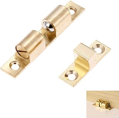 Xfc مفصلات 4 قطع 70 مم نحاس مزدوج الكرة قفل خزانة الباب جميع النحاس اللمسي قفل الباب الربيع كليب خزانة ممسك الباب 4pcs 70mm Amazon Ae