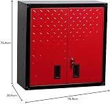 Hilka GWC2D Garage Wall Cabinet Steel Durable Keyed Lock Easy Assembly view 3