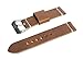 SWISS REIMAGINED Antique Tan Italian Leather Watch Band Satin Finished Stainless Steel Buckle - 24mm