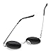 Joopin-Round Retro Polaroid Sunglasses Driving Polarized Sun Glasses Men Steampunk Vintage (Ice Blue)