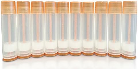 12 New 5.5ml (3/16oz) Empty Lip Balm Containers Tubes by Basic Essential Bottles (Salmon)