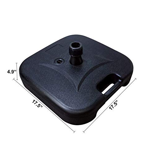 Sttech1 Patio Umbrella Base Outdoor Life Solid Color Table Umbrellas Durable Waterproof and Corrosion Resistant Home Outdoor Living Umbrella Base (Ship from USA, Black) - Thumbnail 6