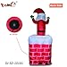 GOOSH 6 Foot Christmas Santa Clause in The Chimney Up and Down Outdoor Yard Decorations