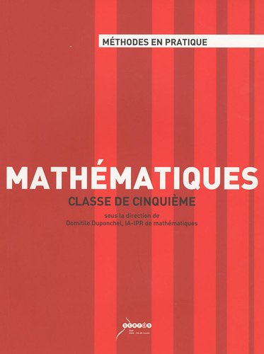 Mathématiques, classe de cinquième
