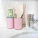 2pcs Travel Toothbrush Cup Toothpaste Container/Case, 2 gargle cups, Wheat Stalk Eco-friendly Multifunction washable Storage Cup for Business trip, Travel and Outdoors. (2pcs)