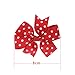 Ribbon Boutique Hair Bows Clips DIY Flower Snap Hair Pins For Teens Kids Toddlers Children Women (30pcs dot color)
