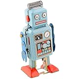 Wind Up Vintage Robot Retro Classic Clockwork Spring for Collection, Xmas, Gift, Party, Birthday, Festival, Surprise, Memories