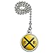 GRAPHICS & MORE Railroad Crossing Traffic Sign Train Ceiling Fan and Light Pull Chain