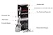 Stainless Steel Kitchen Utensil Set - 7 Cooking Utensils - Nonstick Kitchen Utensils Cookware Set with Spatula & Serving Spoons - Best Gadgets with Hooks for Holder and recipes e book (set de cocina)