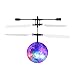 JAMSWALL RC Flying Ball Crystal Flashing LED Light Flying ball RC Toy RC infrared Induction Helicopter for Kids, Teenagers Colorful Flyings for Kid's Toy