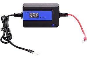 WILGTBTER Battery Desulfator，Battery Maintainer for Cars, Trucks, Motorcycles, ATV, Boats, RV Battery,Auto-Setting (200AH Round)