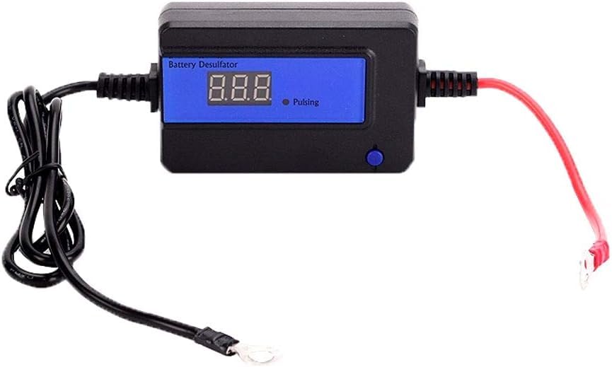 Battery Desulfator, Battery Maintainer for Cars, Trucks, Motorcycles, ATV, Boats, RV, Auto-Setting,12-48V (4, Amps)
