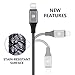 Lightning Cable, MFi Certified 4pack 3ft iPhone Charger Cable Nylon Braided Charging Cable Cord Compatible with iPhone Xs Max X XR 8 7 6s 6 Plus SE 5 5s, iPad Mini/Air/Pro, iPod