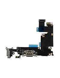 cohk marca nuevo iPhone 6 Plus Conector Lightning y Jack de auriculares (Negro)