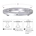 Heavy Duty Aluminium Alloy Turntable Bearing Furniture Rotating Bearing Turntable Round Dining Table Smooth Swivel Plate (Size:10Inch)