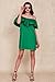 Relipop Women's Off Shoulder Ruffles Mini Dress Cotton casual Short Dress (X-Large, Green)